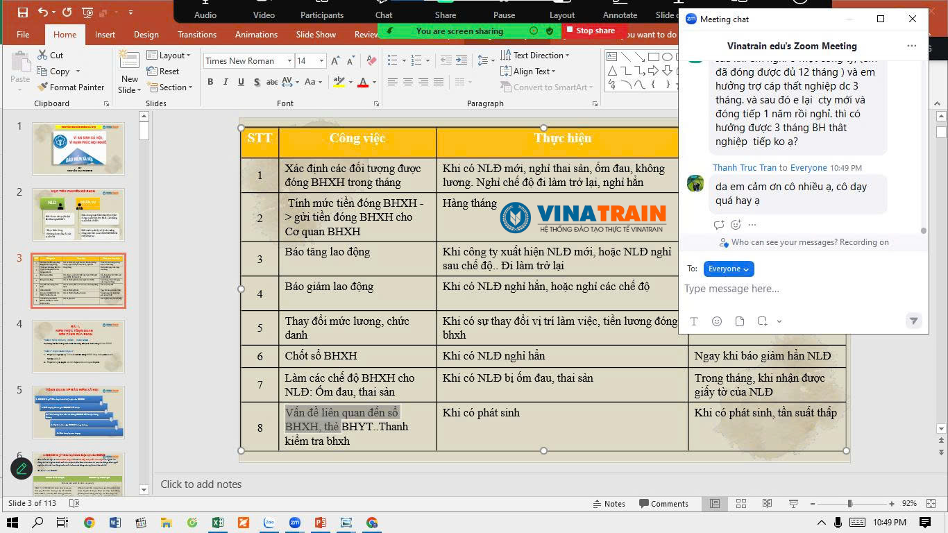 Học viên học Online tương tác trực tuyến cùng Giáo viên qua Zoom